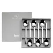 Mepra Stile Gift Boxed Coffee Spoon 6-Piece Set