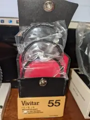 Vivitar Close-Up Lens Coated No.1, 2, 3 - 55mm Macro Filter set w/ case