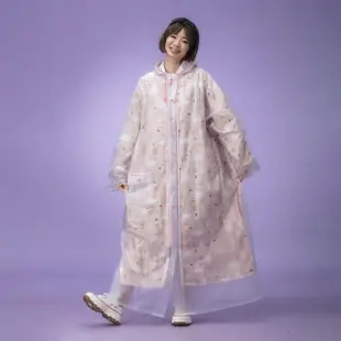 【Bonita 葆倪】北極熊 雙層雨衣-3501-12粉色(專利設計 外層防水 內層印花布 透氣又時尚)