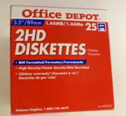 25X IBM Formatted High Density 2HD 3.5" Diskettes Floppy Disks