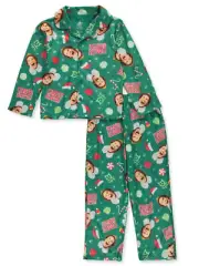 Elf Boys' 2-Piece OMG Santa Pajamas Set