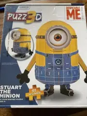 Despicable Me Stuart The Minion 3D Puzzle 91 Pieces Sealed New