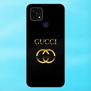 手機殼 Oppo A15、A15s 黑色表圈 Gucci 品牌時尚