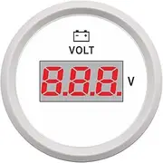 52mm Boat Voltage Gauge Marine Car Truck Voltmeter Volt Indicator SUV Motor Marine Car Truck Boat Motorcycle Volt Meter52mm Boat Automotive Voltmeter(WW)
