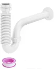 1 1/2" FLEXIBLE P-Trap Bathroom Kitchen Custom Installation SHIPS FREE!