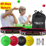 Boxing Reflex Ball Set Headband Reaction Agility Speed Training Hand Eye Coordin