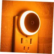 Night Light, Plug in, Small LED Night Light, Dusk to Dawn Sensor, 2 Pack Amber