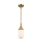 Innovations Dover 1 Light 4.5" Mini Pendant, BB/Frosted - 447-1S-BB-G311
