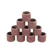 Sanding Drum Set Sander Sleeves Mandrel for Dremel Rotary Tool Grit 80/100/120