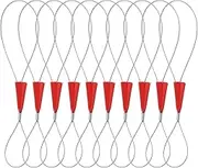 10PCS Cable Puller Adjustable Cabling Rods Fish Tape Kit Length 215mm Electrician Threading Device Puller Tool Fish Tape Fastener for Fastening Cables (Red)