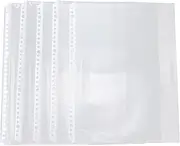 Sheet Protectors Pack of 100, Clear Plastic Page Protectors Sleeves, Reinforced 30 Hole Fit for 3 Ring Binder Standard A4 Paper