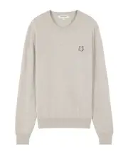 BOLD FOX HEAD PATCH REGULAR JUMPER XL,L,M White