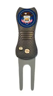 Utah State Flag Golf Ball Marker + Premium Switchblade Divot Tool