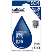 Calidad Compatible Canon 525 and 526 Ink Cartridges 5 Pack
