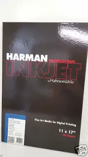 New Hahnemuhle Harman Matte Fibre Duo Paper 13633045 Digital Printing 11x17"