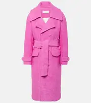 [Xu Zhi] Xu Zhi Double-breasted wool-blend coat AU 8 pink
