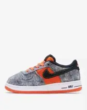 Nike Air Force 1 "Black/Starfish-White/Ghost Green" Toddler Shoes 10C