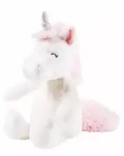 NWT Carters White Pink Silver Unicorn Plush Baby Toy Stuffed Animal 66920 SEALED