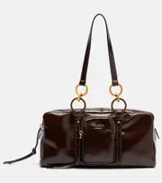 [Prada] Prada Prada Dangle Medium leather shoulder bag One Size brown