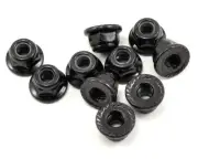 Axial 4mm Serrated Nylon Lock Nut (Black) (10) [AXI31250]