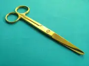 Operating Scissors 5.5" Straight Sharp-Blunt Full Gold Surgical Instruments