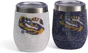 The Memory Company | Licensed NCAA 2-Pack Bling SS Stemless Wine Tumblers,Auburn University