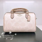 NWT Coach Rowan Satchel Bag In Blocked Signature Canvas CY679