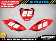Custom number Plate Graphics for Honda CRF 450 2017 2018 Storm style sticker