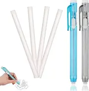 Pen Style Erasers, 2PCS Retractable Mechanical Eraser Pens with 2 Pcs Replacement Eraser Refills, Retractable Eraser Click Stick Erasers Bar Erasers for School Office Painting Writing