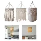 Bohemian Hanging Pendant Lamp Cover Macrame Lampshade for Restaurant