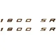 Bayliner Boat Raised Decals | 1800 Maxum SR 16 x 1 Inch Gold (Pair)