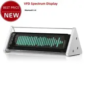 Music Spectrum Display VFD Display Clock Bluetooth Receiver 2-CH Audio Switcher