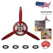 Unique Vintage Airplane Propeller Wall Art with Functional Clock - Easy Assembly
