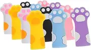 COHEALI 12 pcs Wooden Pencil Tip Protectors, Cat Shaped Silicone Pencil Caps Toppers for School and Office