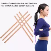 Yoga Stretching Sticks Wood Rod Back Posture Correction Body Shaper Bar