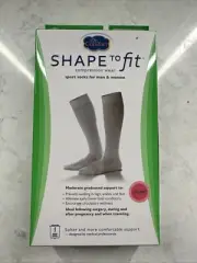 Dr Comfort 15-20 mmHg Compression Knee Socks Support Fit Coolmax Small Black
