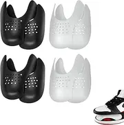 [MNSYJK] 4 Pairs Shoe Crease Protector,Shoe Crease Guard for Sneaker and Casual Shoes, Toe Box Crease Protector,Shoe Shield for Men's 7"-12"