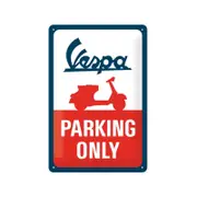 Nostalgic-Art Medium Sign Vespa Parking Only