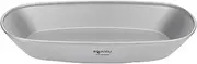 titaniumsPlate, Reusabletitaniums Pan, Dinner Plate, Ultralight Dish for Outdoor Camping Portable Tableware Pasta Salad Plate Dishwasher Safe (Titanium Color)