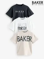 Baker by Ted Baker Graphic Print T-Shirts 3 Pack (AJ7222) | $78 - $88