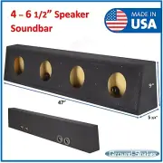 4 - 6 1/2" sound bar sealed speaker box 6.5 sub box Ground shaker Enclosure