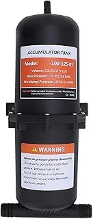 Pre Pressurized Accumulator Tank, 1L 125PSI Constant Pressure RV Accumulator Tank with 1/2 MNPT Port Fitting, Accumulator Expansion Tank for Boat, Caravan, Travel, Trailer