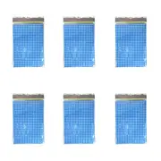 6x TopChef Checkered Dining Waterproof Tablecloth Flannel 12130x225cm Assorted