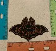 Stay Spooky bat Iron-on Embroidered Hard Rock Band Patches #97