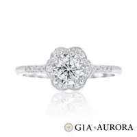 在飛比找momo購物網優惠-【AURORA 歐羅拉】GIA 30分F color八心八箭