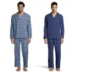 Hanes Big Plus Size Men's Woven Pajamas Set