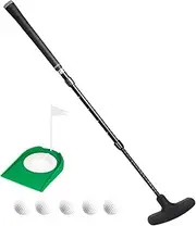 Asyxstar Mini Golf Putter - Golf Putters for Men Right Handed Golfers or Left Handed Golf Putter for Kids and Womens Mini Golf Clubs Set - Two-Way Adjustable Length putters with 5 Golf Practice Ball