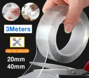 Double-Sided Nano Magic Tape Traceless Clear Adhesive Invisible Gel 3M