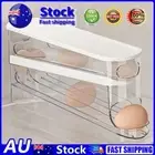 2 Tier Egg Dispenser Holds 12 To 14 Eggs Rolling Eggs Container for Home Kitchen