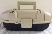 NEW PLANO YOUTH LIFT OUT TRAY FISHING TACKLE BOX BLACK/TAN
